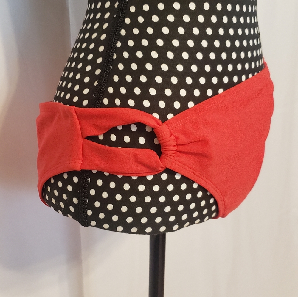 Kona Sol Red Bathing Suit Bottom - Picture 6 of 11